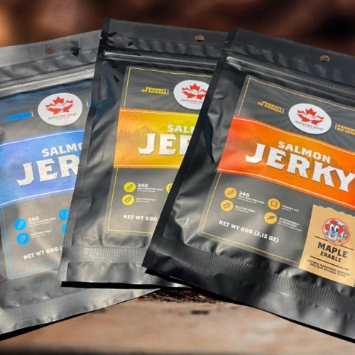 Salmon Jerky Mix Pack - Mountain Road Foods Salmon Jerky Mix Pack - Mountain Road Foods