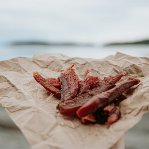 Candied Salmon Jerky - Maple Candied Salmon Jerky - Maple