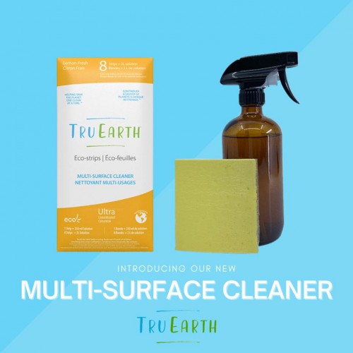 Tru Earth Eco-strips Disinfecting Multi-Surface Cleaner (Lemon Fresh) - 8 Strips Tru Earth Eco-strips Disinfecting Multi-Surface Cleaner (Lemon Fresh) - 8 Strips