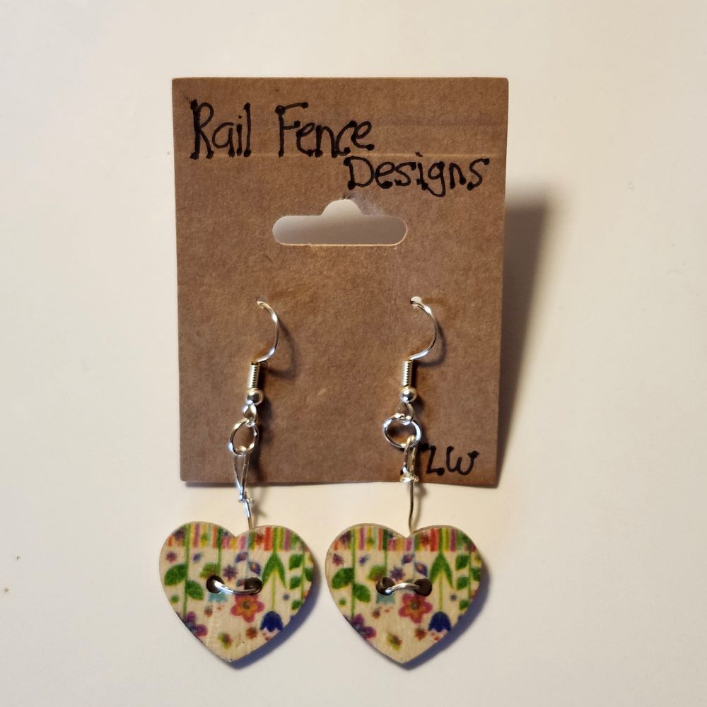 Button Earrings Button Earrings