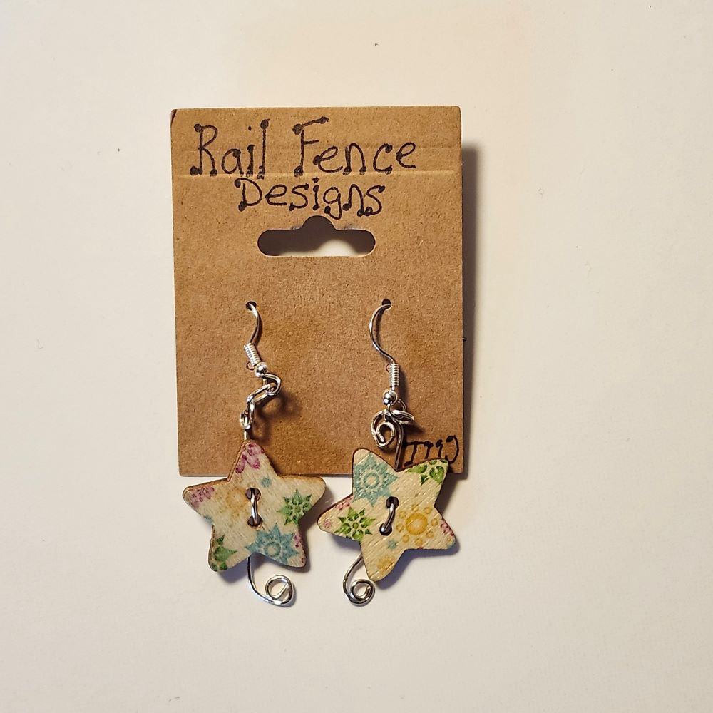Button Earrings Button Earrings