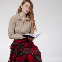 Merino Wool Tartan Knee Blanket - Royal Stewart Merino Wool Tartan Knee Blanket - Royal Stewart