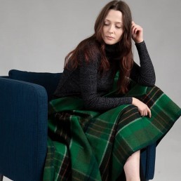 Merino Wool Tartan Knee Blanket - Spirit of Ireland Merino Wool Tartan Knee Blanket - Spirit of Ireland