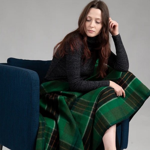 Merino Wool Tartan Knee Blanket - Spirit of Ireland Merino Wool Tartan Knee Blanket - Spirit of Ireland