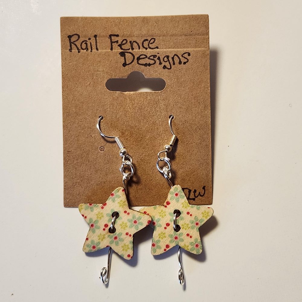 Button Earrings Button Earrings