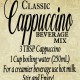 Cappuccino Mix - Classic - Millie's Gourmet - 450 g