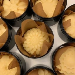 Lotion Bar - Satura - Flower with Storage Tin - Sweet Orange - 85 g