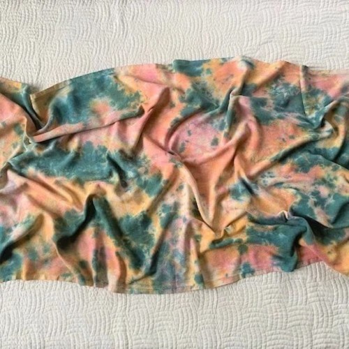 Turkish Towel -  Satura - Tie Dye - Orange and Green