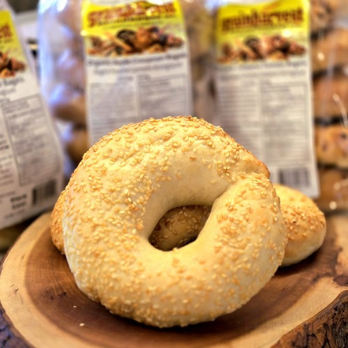 Organic Sesame Bagels (6) Grain Harvest Organic Sesame Bagels (6) Grain Harvest