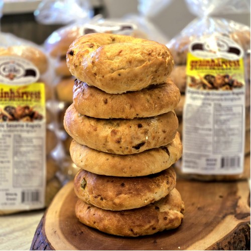 Organic Jalapeno Tomato Bagels (6) Grain Harvest Organic Jalapeno Tomato Bagels (6) Grain Harvest