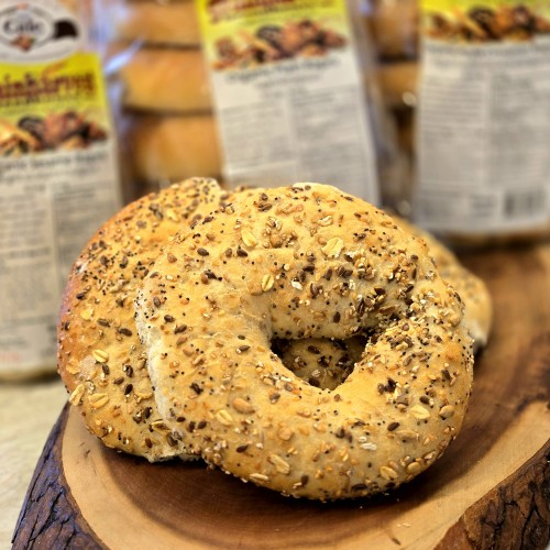 Organic Multi Grain Bagels (6) Grain Harvest Organic Multi Grain Bagels (6) Grain Harvest