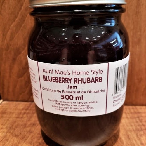 Homemade Bluberry Rhubarb Jam - 500 ml. Homemade Bluberry Rhubarb Jam - 500 ml.