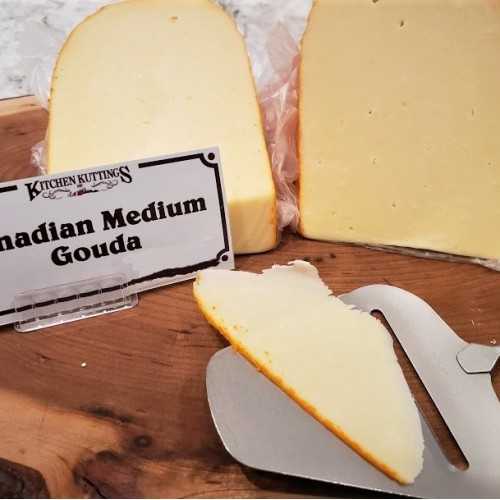 Fresh Cut Canadian Medium Gouda (lactose free) - per lb Fresh Cut Canadian Medium Gouda (lactose free) - per lb