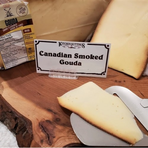 Fresh Cut Canadian Smoked Gouda (lactose free) - per lb Fresh Cut Canadian Smoked Gouda (lactose free) - per lb