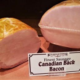 Canadian Back Bacon - Finest Sausage - per lb Canadian Back Bacon - Finest Sausage - per lb
