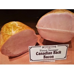 Canadian Back Bacon - Finest Sausage - per lb Canadian Back Bacon - Finest Sausage - per lb
