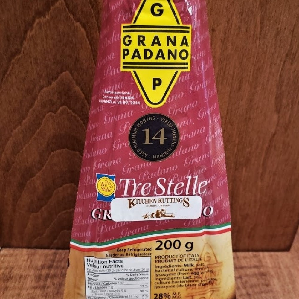 Parmesan Cheese - Grana Padano - 200 g pre-packed wedge