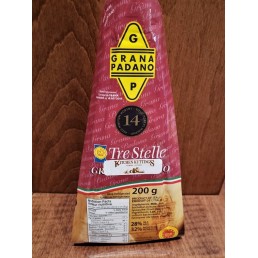 Parmesan Cheese - Grana Padano - 200 g pre-packed wedge