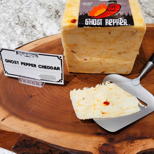 Fresh Cut Ghost Pepper Cheddar - per lb Fresh Cut Ghost Pepper Cheddar - per lb