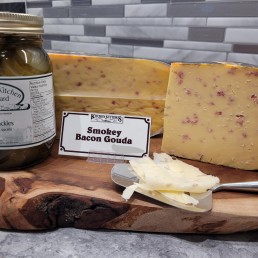 Fresh Cut Smoky Bacon Dutch Gouda - per lb Fresh Cut Smoky Bacon Dutch Gouda - per lb