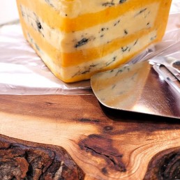 Fresh Cut English Gloucester and Stilton Cheese - per lb Fresh Cut English Gloucester and Stilton Cheese - per lb