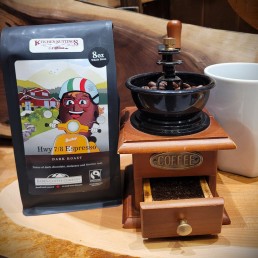 Locally Roasted Hyway 7/8 Espresso Baden Dark Roast 8 oz. Locally Roasted Hyway 7/8 Espresso Baden Dark Roast 8 oz.