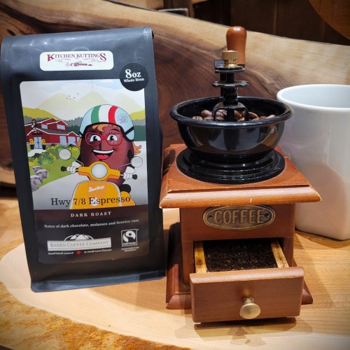 Locally Roasted Hyway 7/8 Espresso Baden Dark Roast 8 oz. Locally Roasted Hyway 7/8 Espresso Baden Dark Roast 8 oz.