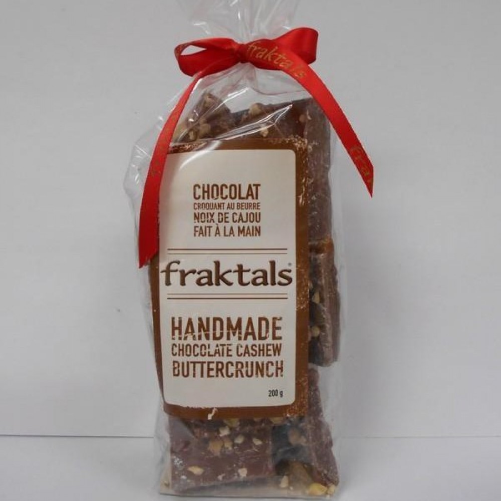 Fraktals Milk Chocolate Cashew Buttercrunch Fraktals Milk Chocolate Cashew Buttercrunch