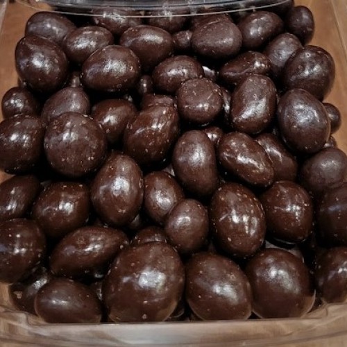 Dark Chocolate Covered Peanuts - per lb Dark Chocolate Covered Peanuts - per lb