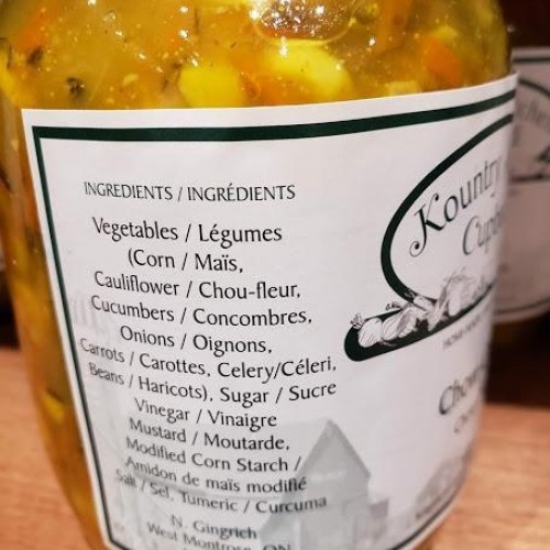 Local Homemade Chow Chow Local Homemade Chow Chow