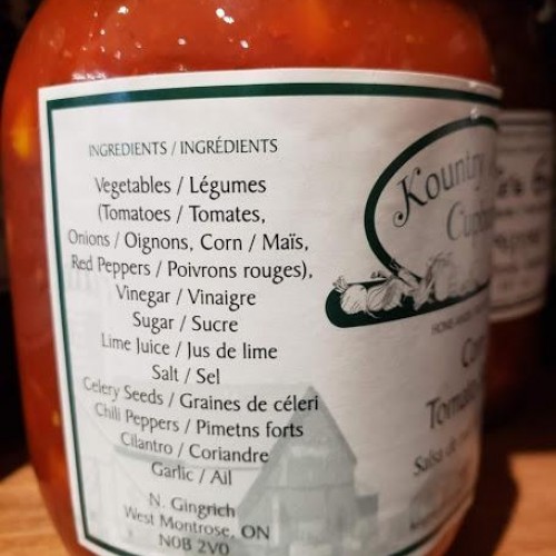 Local Homemade Corn Tomato Salsa Local Homemade Corn Tomato Salsa