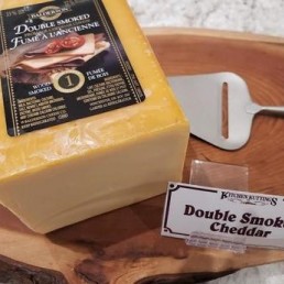 Fresh Cut Double Smoked Old Cheddar - per lb Fresh Cut Double Smoked Old Cheddar - per lb