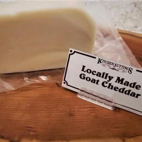 Fresh Cut Local Goat's Medium Cheddar - per lb Fresh Cut Local Goat's Medium Cheddar - per lb