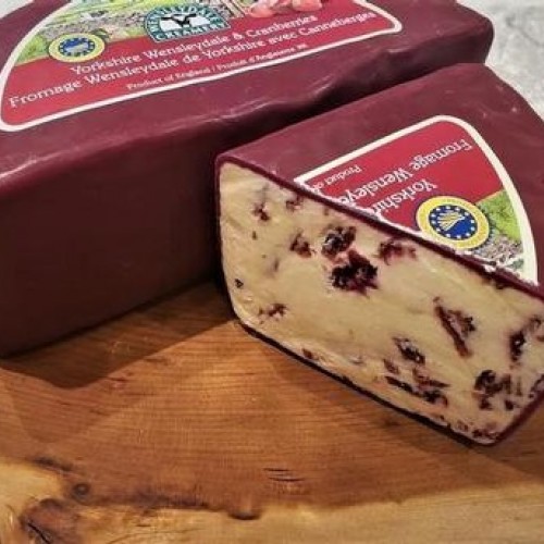 Fresh Cut English Wensleydale with Cranberries - per lb Fresh Cut English Wensleydale with Cranberries - per lb