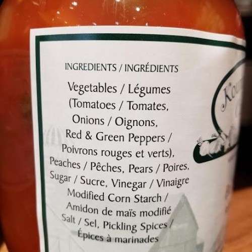 Local Homemade Fruit Relish Local Homemade Fruit Relish