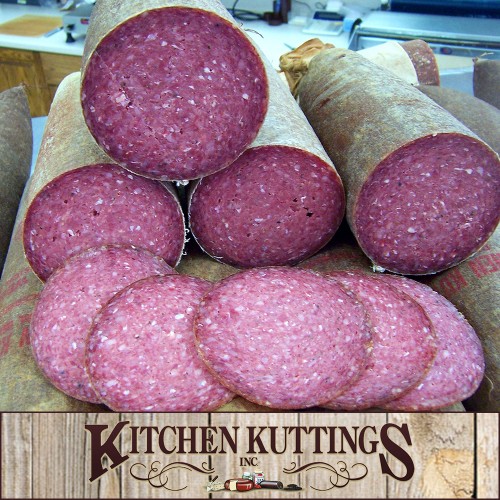 Homemade Beef and  Pork Summer Sausage - Jumbo Homemade Beef and  Pork Summer Sausage - Jumbo
