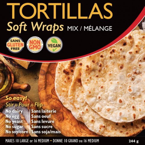 Tortillas / Soft Wraps Mix - Gluten Free Tortillas / Soft Wraps Mix - Gluten Free