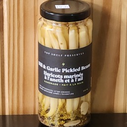 Dill and Garlic Pickled Beans - Top Shelf Preserves Dill and Garlic Pickled Beans - Top Shelf Preserves