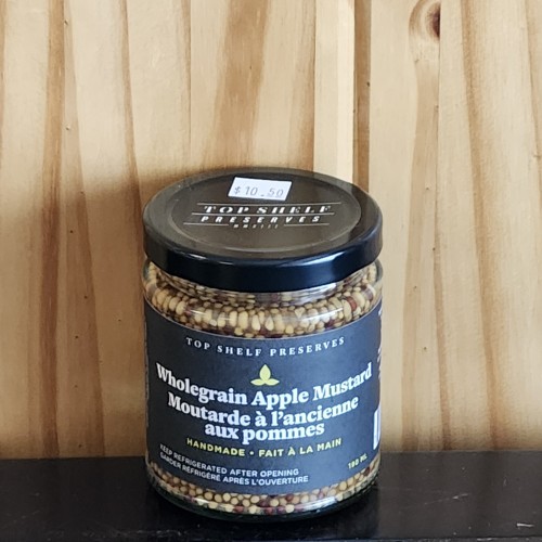 Mustard - Whole Grain Apple - Top Shelf Preserves - 190 ml Mustard - Whole Grain Apple - Top Shelf Preserves - 190 ml