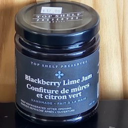 Jam - Blackberry Lime - Top Shelf Preserves- 190 g Jam - Blackberry Lime - Top Shelf Preserves- 190 g