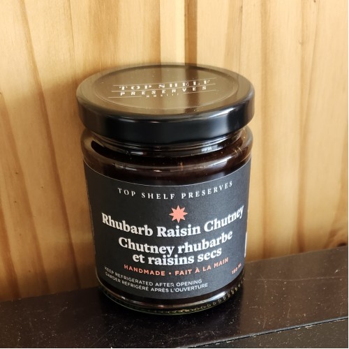 Jam - Rhubarb Raisin Chutney - Top Shelf Preserves- 190 g Jam - Rhubarb Raisin Chutney - Top Shelf Preserves- 190 g