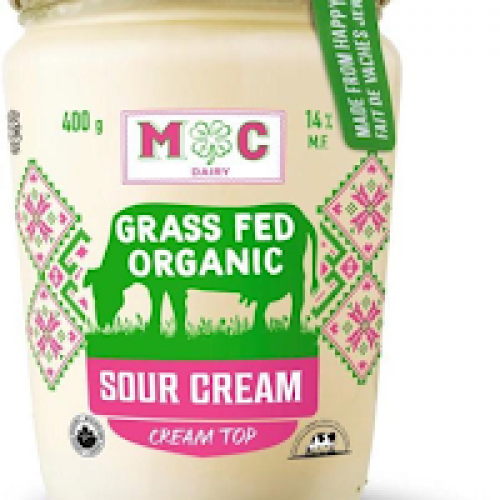 Sour Cream - MC Dairy - Organic - 400 g