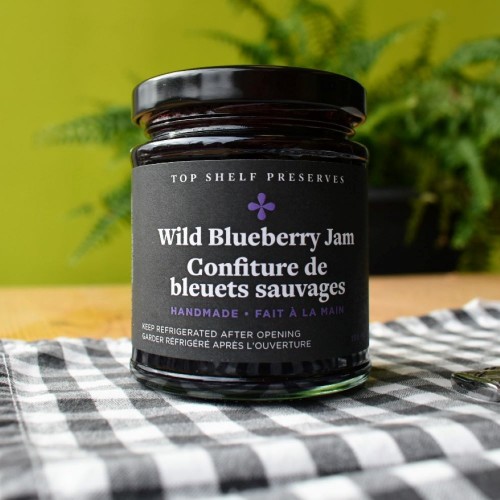 Jam - Wild Blueberry Jam - Top Shelf Preserves- 190 ml Jam - Wild Blueberry Jam - Top Shelf Preserves- 190 ml